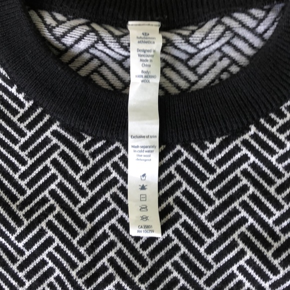 Lululemon Herringbone Merino Wool Sweater - Picture 7 of 8